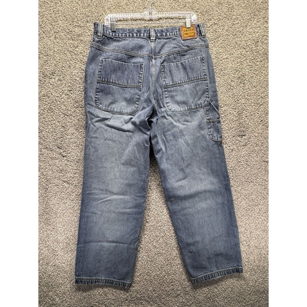 Vintage Enyce Carpenter‎ Jeans Mens 34x30 Baggy Straight Dark Blue Work Utility
